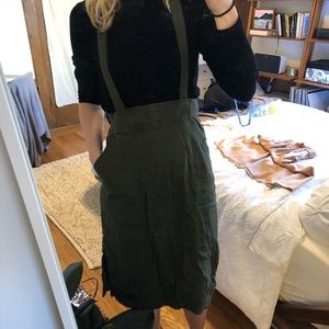 Anthropologie fall mid-length apron dress